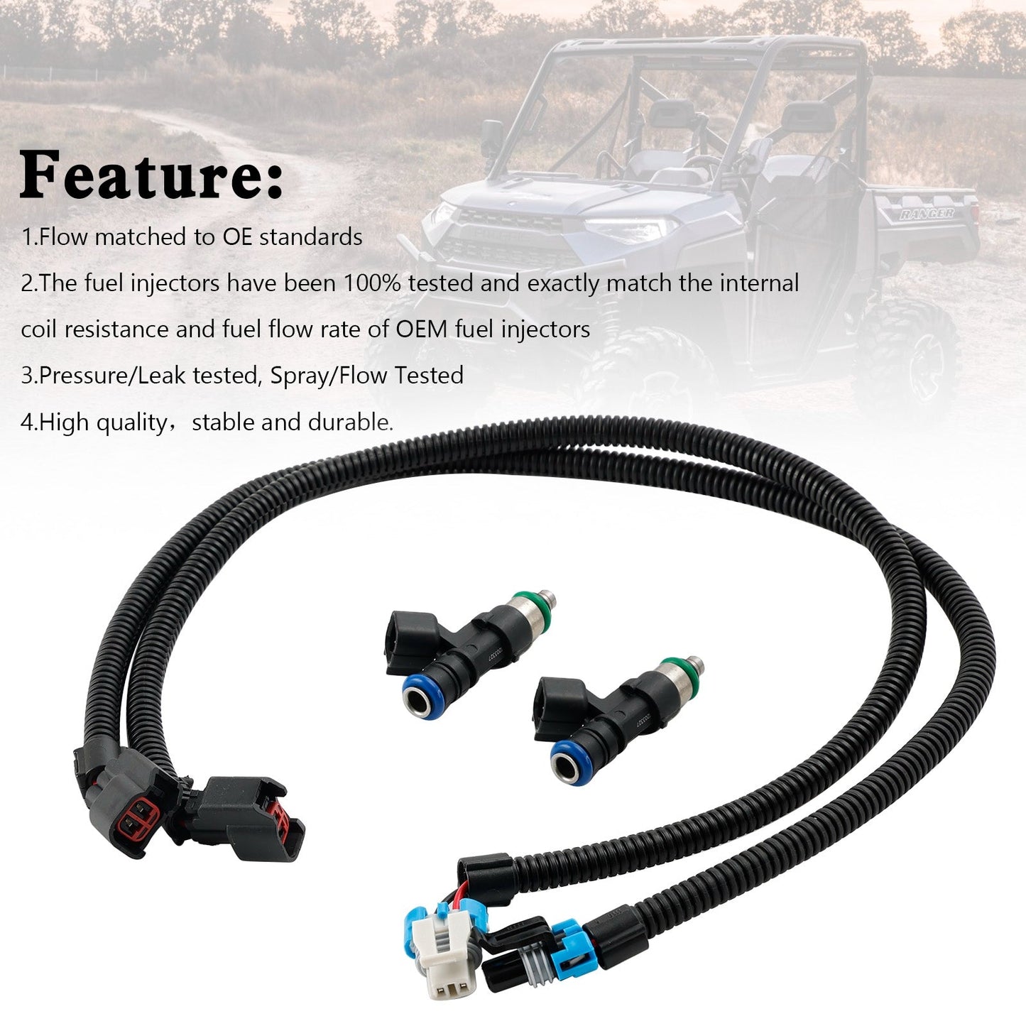 Cablaggio iniettori carburante Polaris RZR 800 2011-2014 (COPPIA) 1204318 1204319