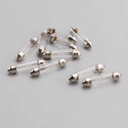 10 lampadine tubolari per auto C5W SV8.5 43MM 6413 12V 5W per OSRAM
