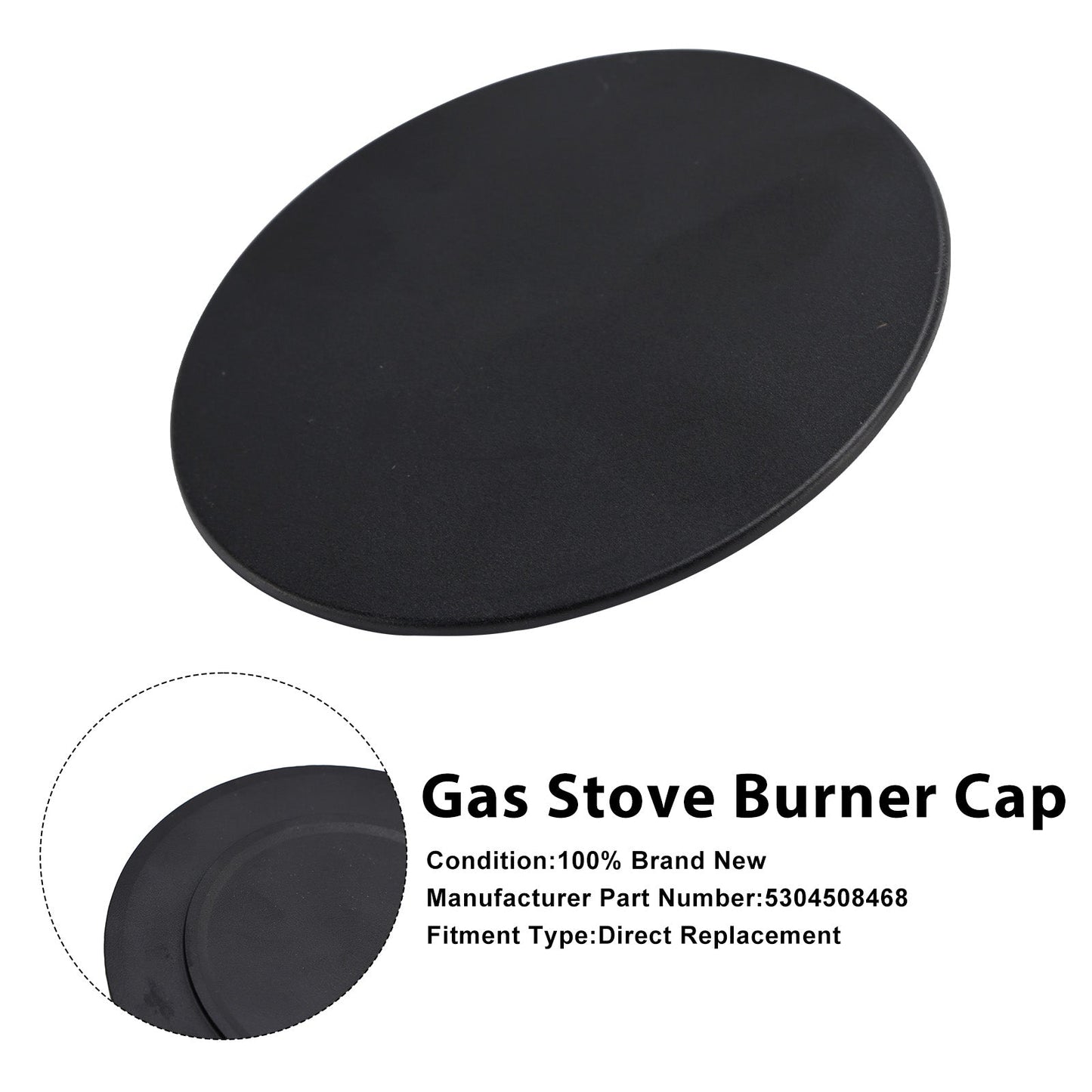 Tappo bruciatore per piano cottura a gas 5304508468, compatibile con Frigidaire.