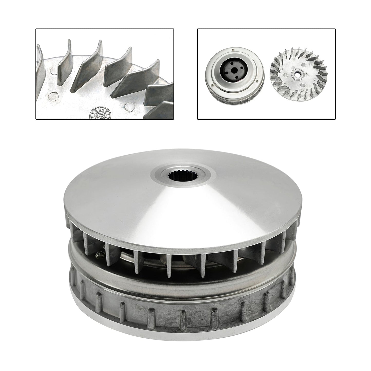 Hisun HS400 ATV-7 Frizione posteriore Variatore secondario Lu020554 Lu020479
