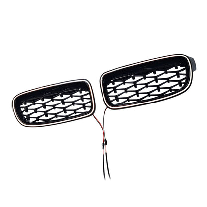 Griglia anteriore a doppio rene diamantata per BMW Serie 3 F30 F31 F35 2012-2019