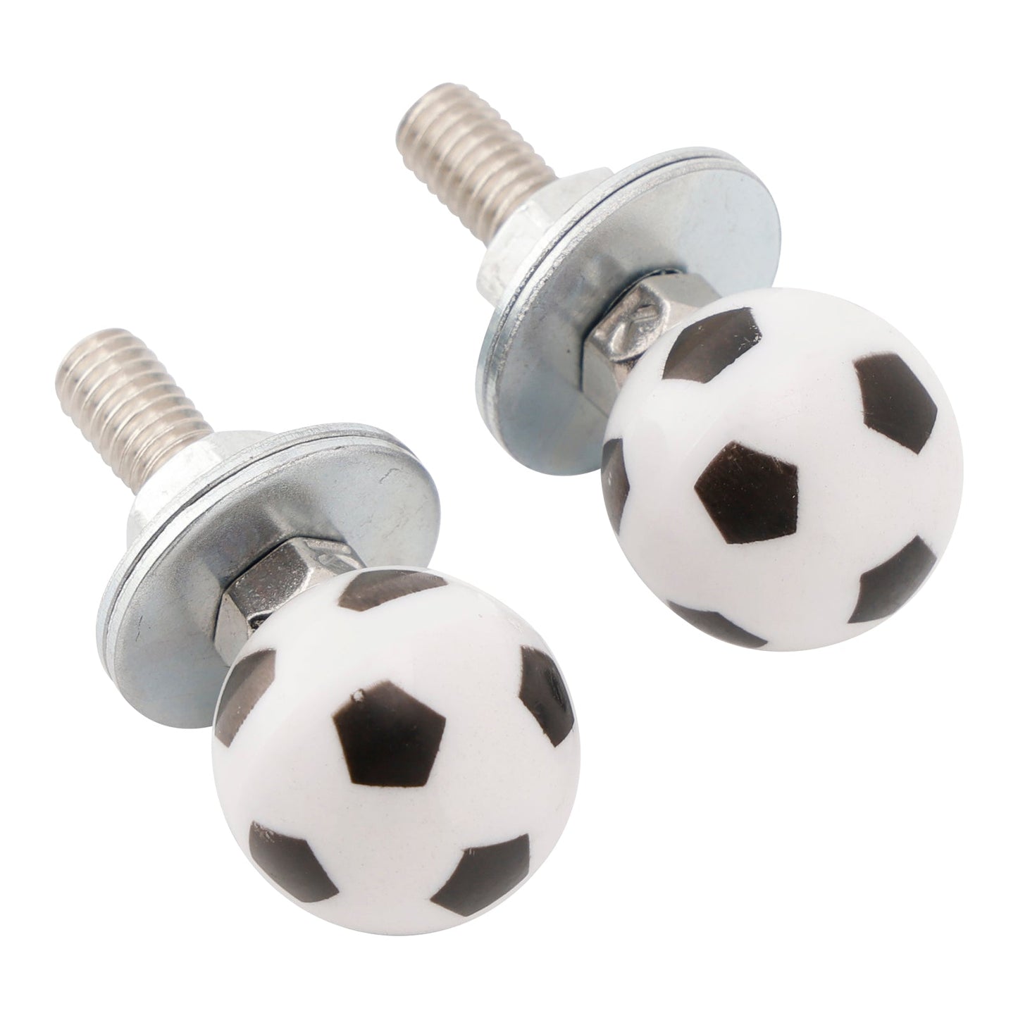 2x Bullone per targa CALCIO personalizzato Vite in plastica per moto Chopper Trike