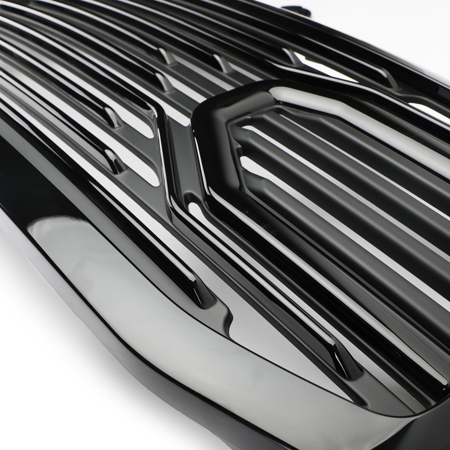 Front Black Big Horn Grille+Replacement Shell For 06-09 RAM 2500+3500