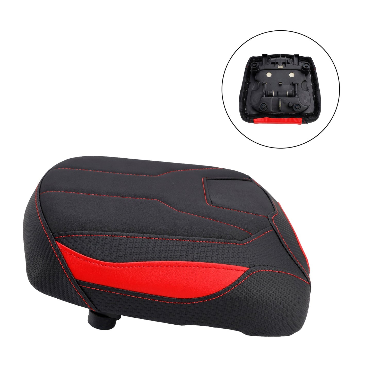 Cuscino passeggero posteriore Yamaha Tracer 9 GT 2021-2023, in poliuretano piatto, nero