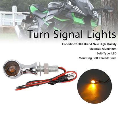 Indicatore di direzione a LED da 12 V, 8 mm, universale per moto Suzuki
