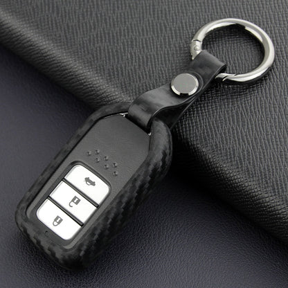Custodia in pelle e silicone per chiave auto con fibbia per Honda