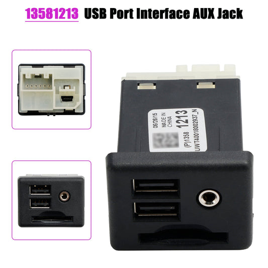 13581213 Doppia porta USB Interfaccia scheda SD Jack AUX per GMC Cadillac XTS CTS ATS