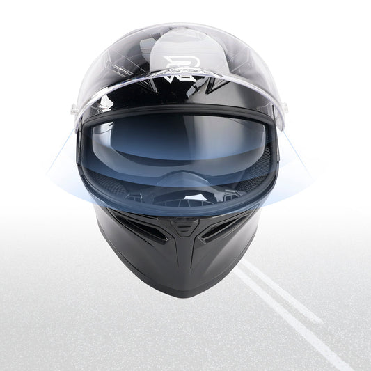 Casco da moto DOT per adulti Street Full Face Gloss Black