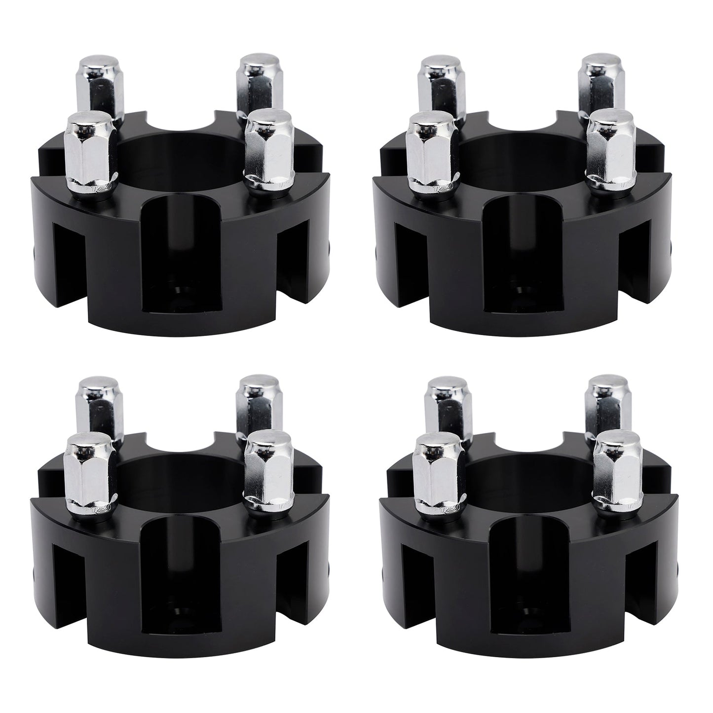 Kit distanziali per ruote da 2"" per carrelli da golf, dadi ruota neri per Yamaha Club Car Ezgo