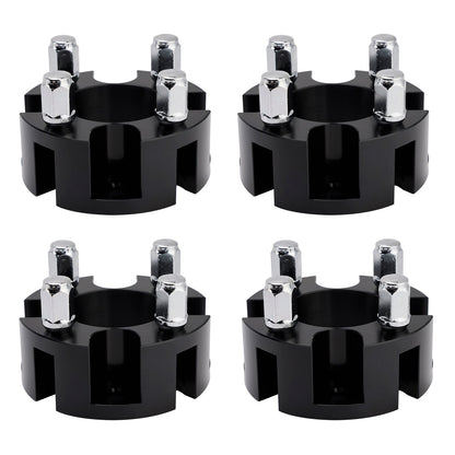 Kit distanziali per ruote da 2"" per carrelli da golf, dadi ruota neri per Yamaha Club Car Ezgo