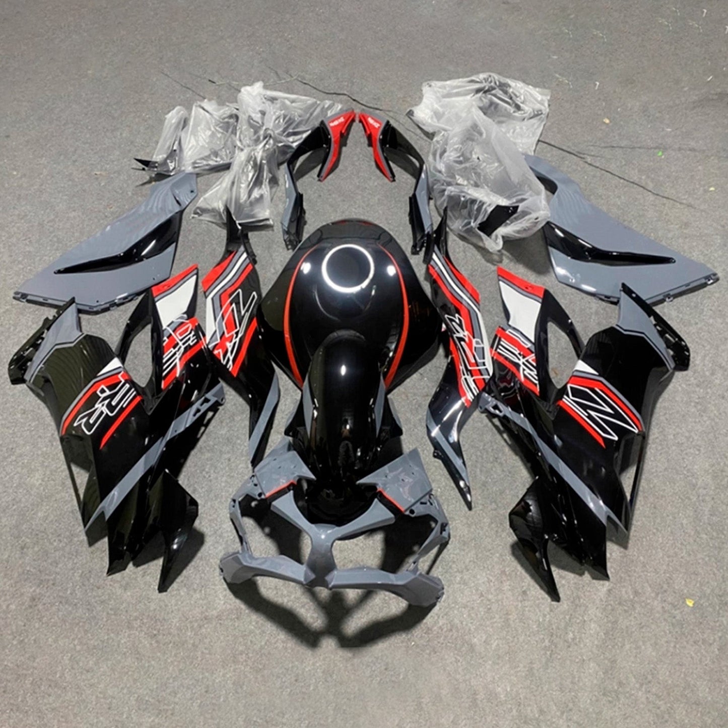 Kit carenatura iniezione in plastica ABS adatto per Kawasaki ZX6R 2019-2023