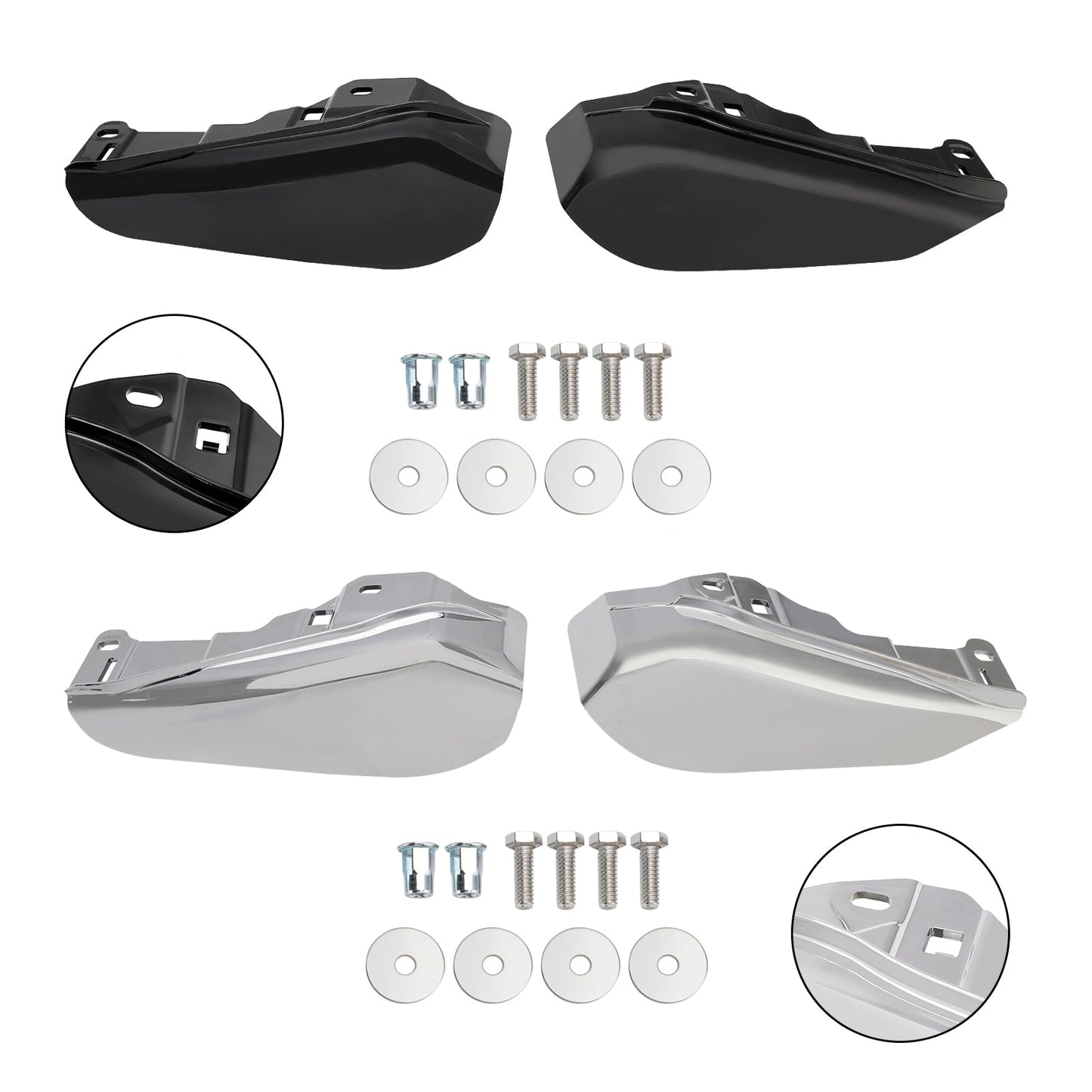Deflettore di calore dell'aria del telaio intermedio Touring CVO Street Glide Road Glide 2023-2024