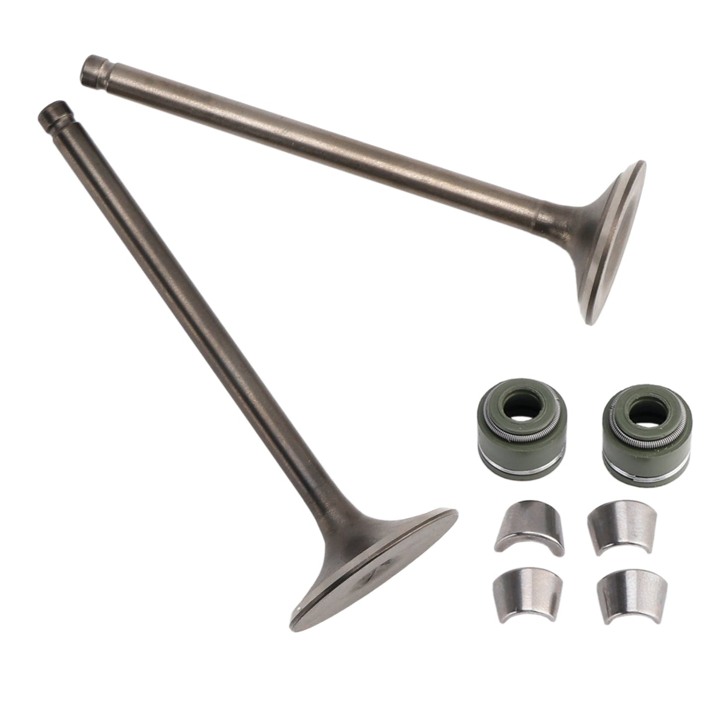 KIT VALVOLE DI ASPIRAZIONE E SCARICO PER MOTO DA CROSS CG200 GS200 POCKET MIKE ATV QUAD