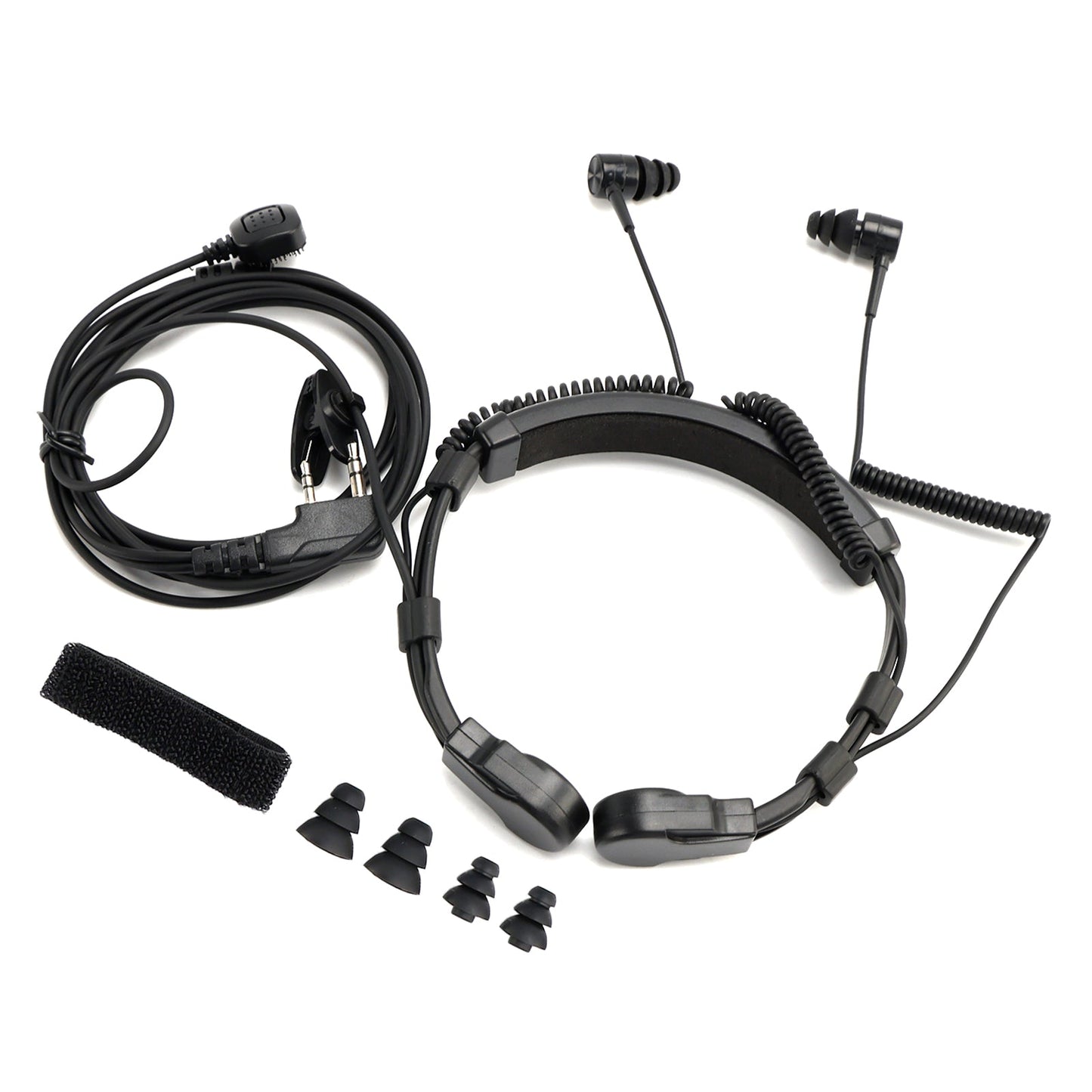 Cuffie con microfono a vibrazione telescopico K-Head per TK-208 TK-220 TH-D7 TH-F6