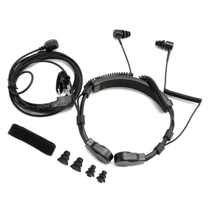 Cuffie con microfono a vibrazione telescopico K-Head per TK-208 TK-220 TH-D7 TH-F6