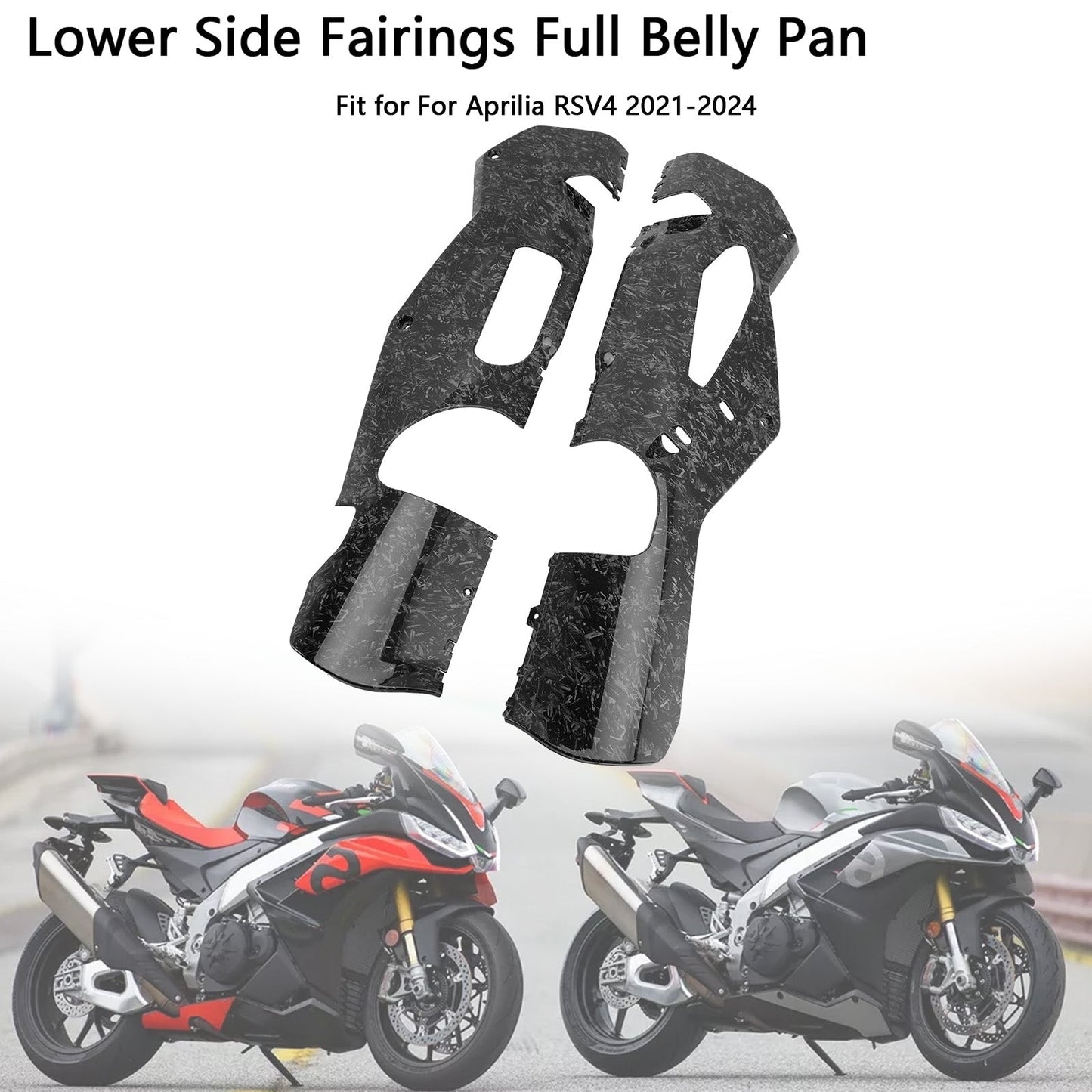 Carene laterali inferiori Aprilia RSV4 2021-2024, piastra di copertura completa della carenatura