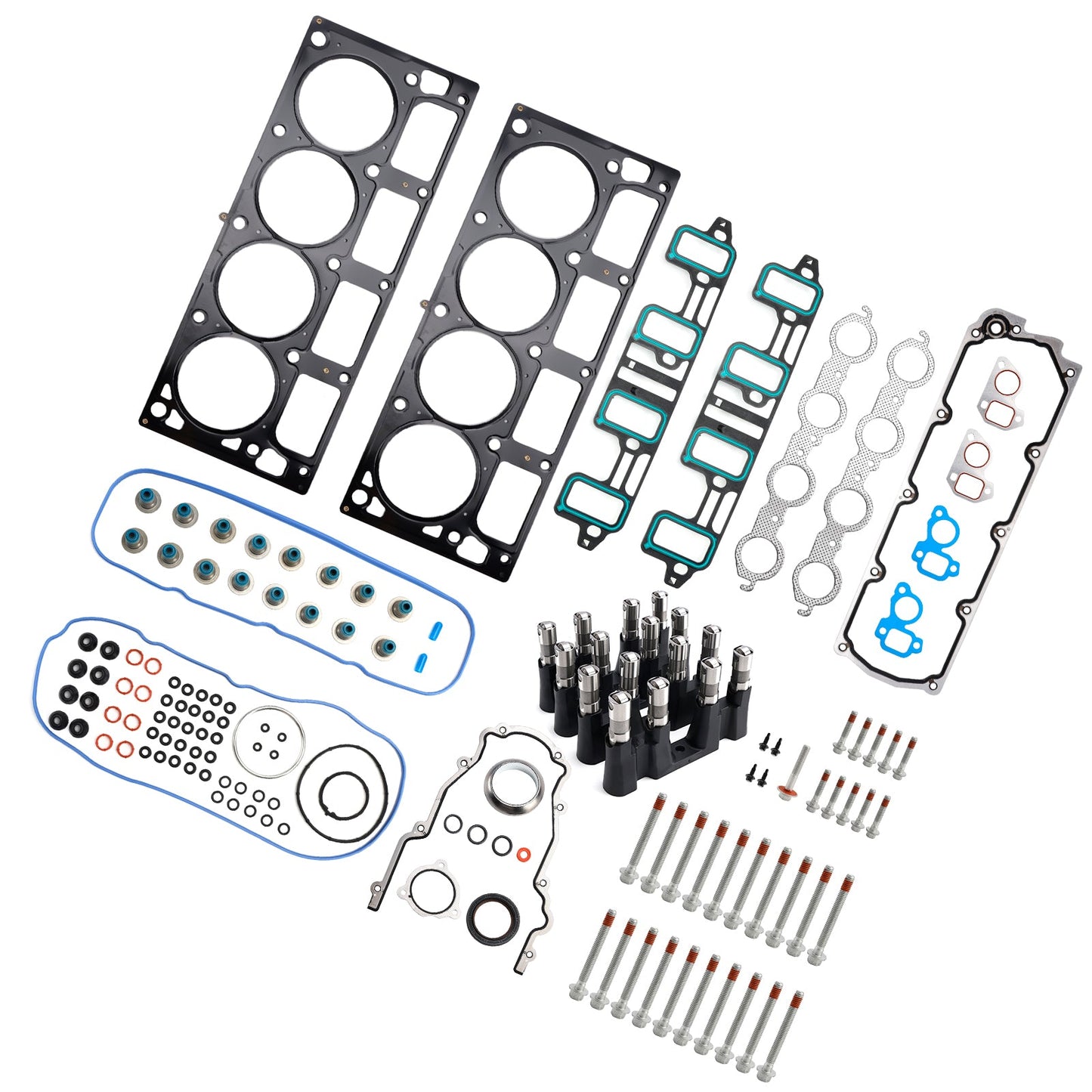Kit bulloni guarnizione testata punterie NON AFM per Chevrolet Suburban 3500 HD 6.0L 5967CC 364CID V8 OHV (16 valvole) del 2016, codice 12499225