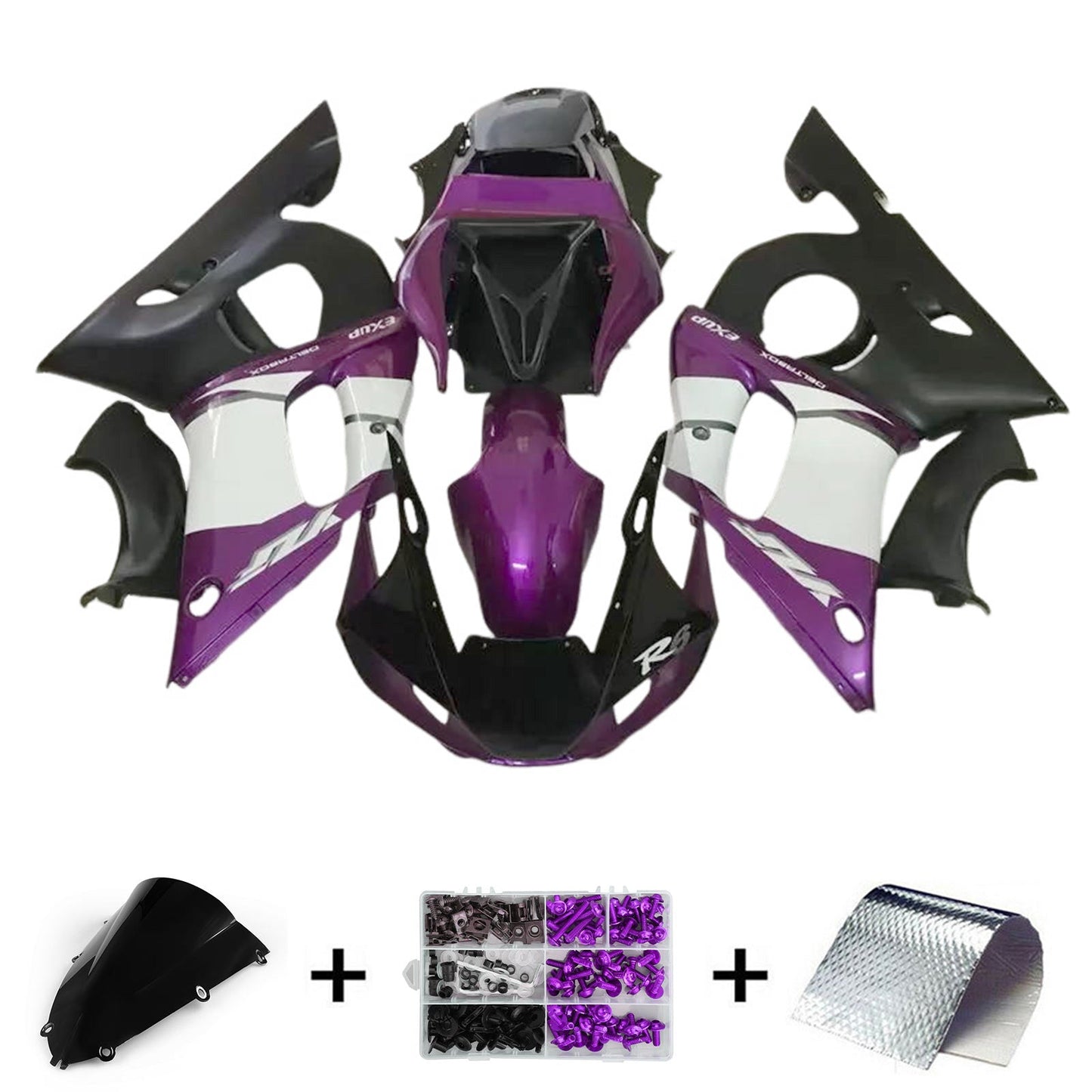 Kit carenatura iniezione Yamaha YZF-R1 1998-1999 Carrozzeria plastica ABS