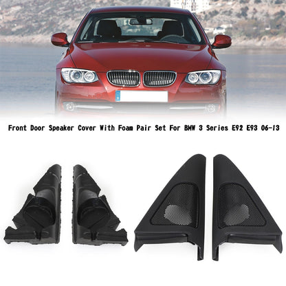 Set di coppia di coperture per altoparlanti anteriori con schiuma per BMW Serie 3 E92 E93 2006-2013