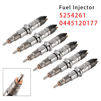 6 pezzi iniettori di carburante per Cummins ISB 6.7L QSB 4.5L 6.7L 5254261 0445120177
