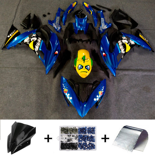 Kit carenatura iniezione in plastica ABS adatto per Kawasaki ER-6F Ninja650R 2017-2019