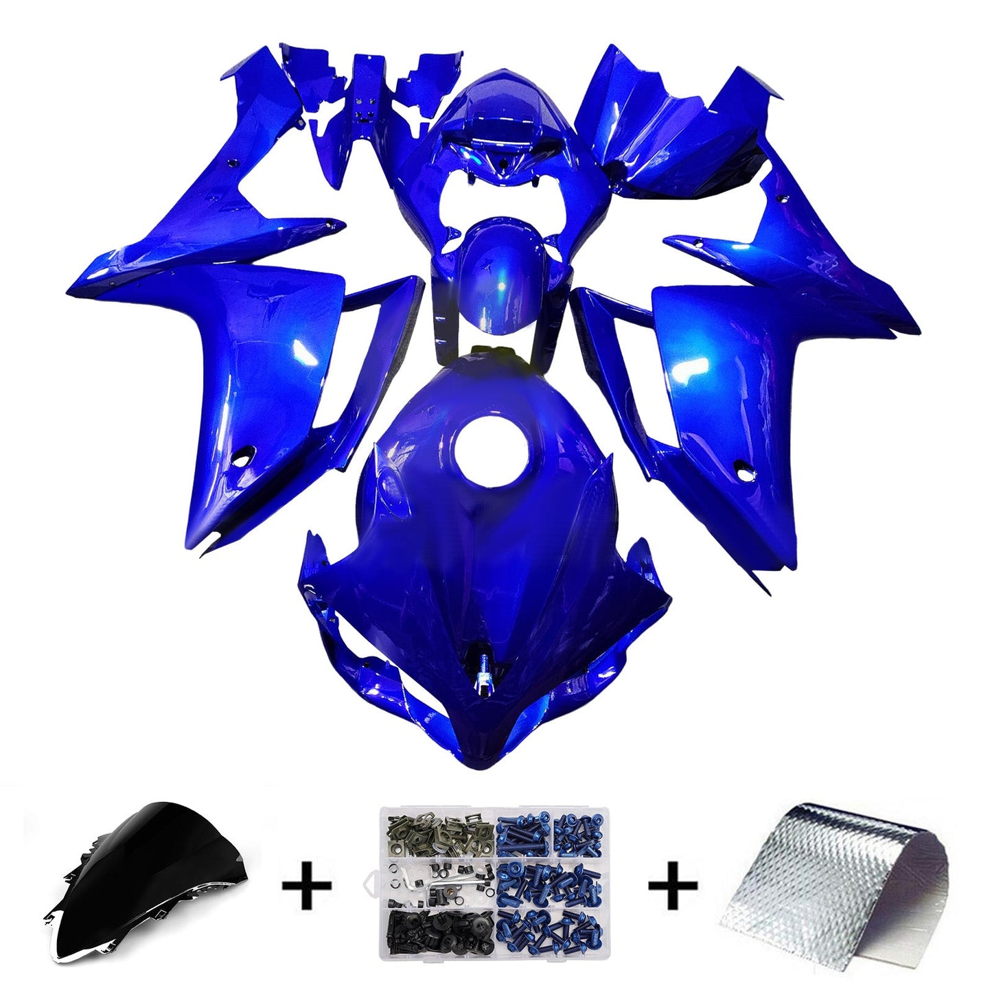 Kit carenatura iniezione plastica ABS per Yamaha YZFR1 YZF-R1 2007-2008