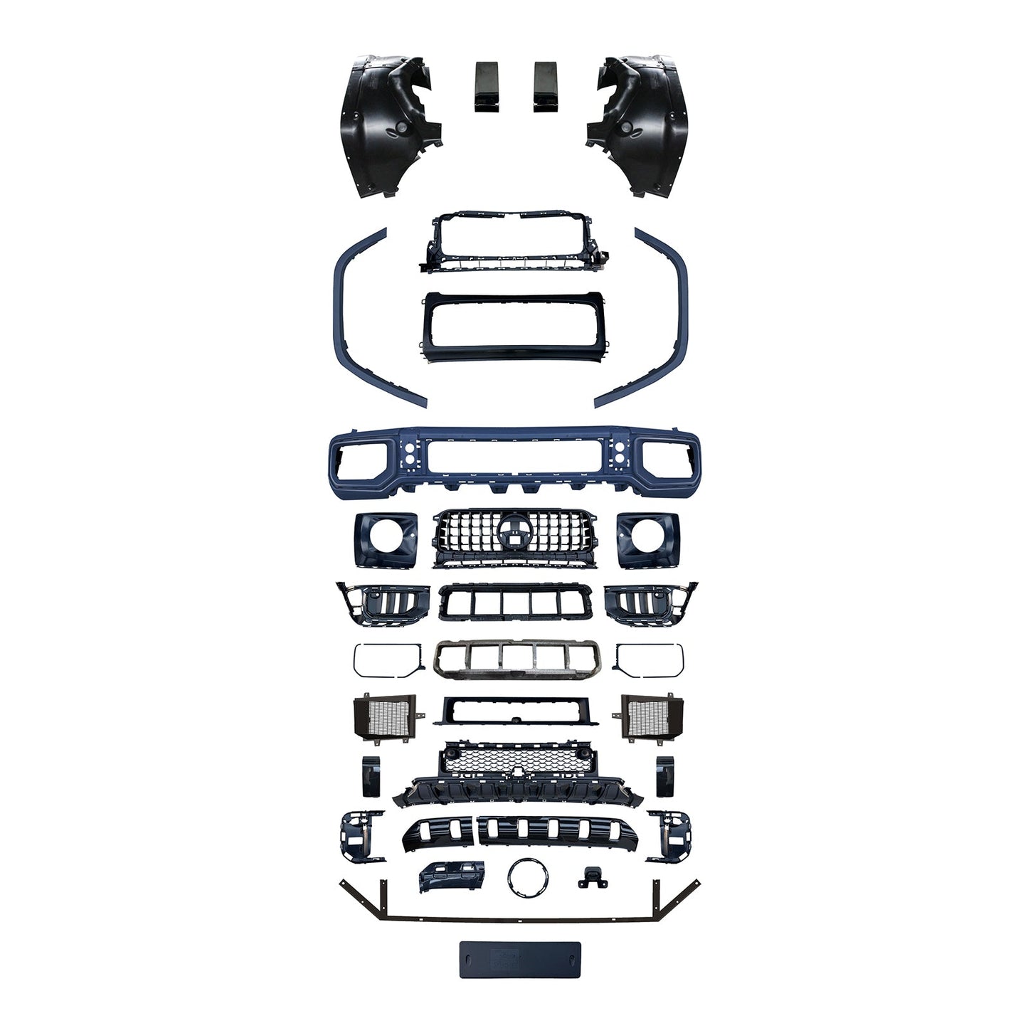 Kit carrozzeria e paraurti in stile G63 AMG per Mercedes Benz Classe G W465 (modelli dal 2025 in poi).