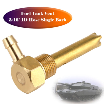 Tubo flessibile da 5/16"" ID, sfiato serbatoio carburante, filettatura 3/8""-18NPTF, per serbatoi piccoli e grandi