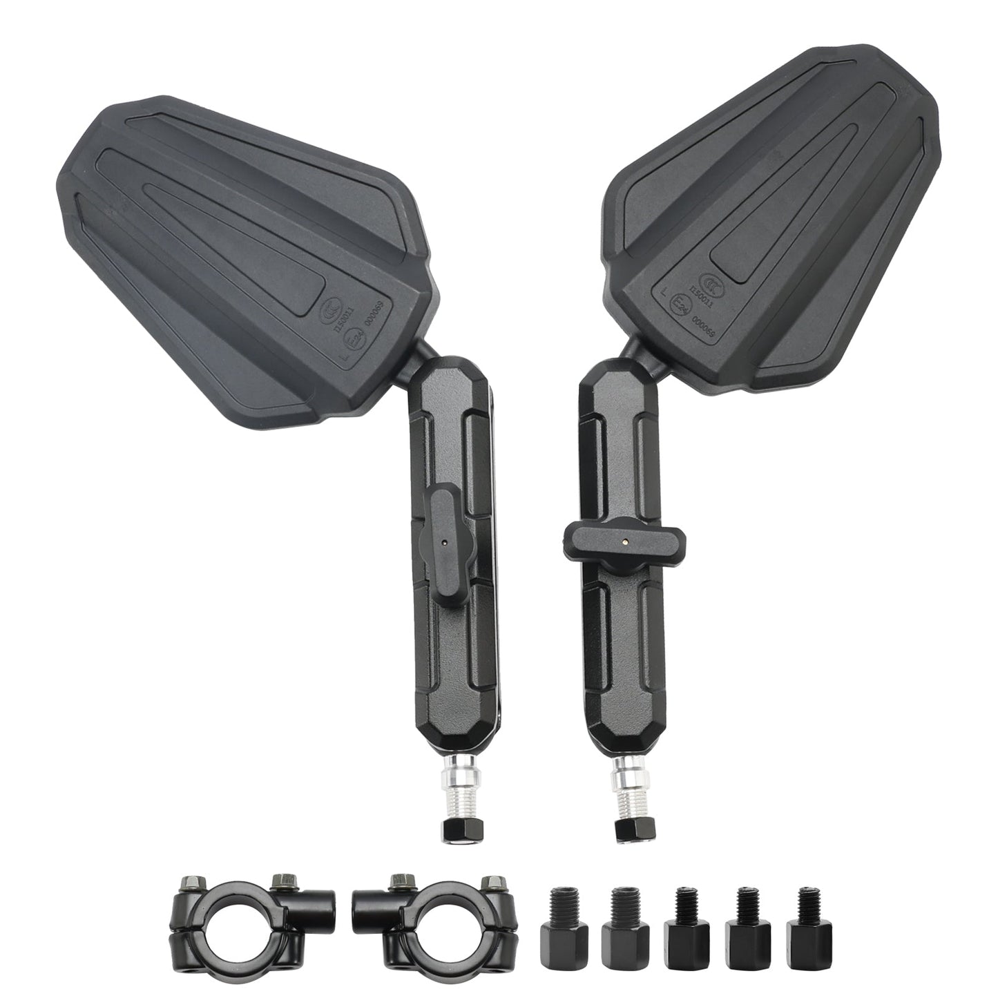 Specchietti a braccio lungo Kit specchietti Enduro per moto da avventura, da turismo e dual sport