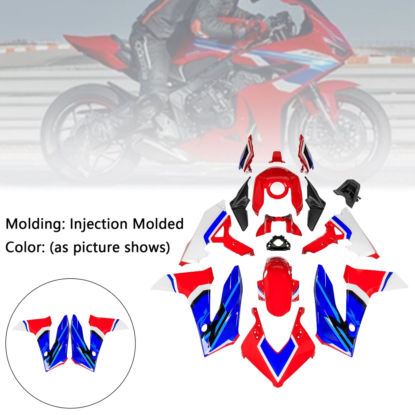 Kit carenatura in plastica ABS per iniezione per Honda CBR650R 2024-2025