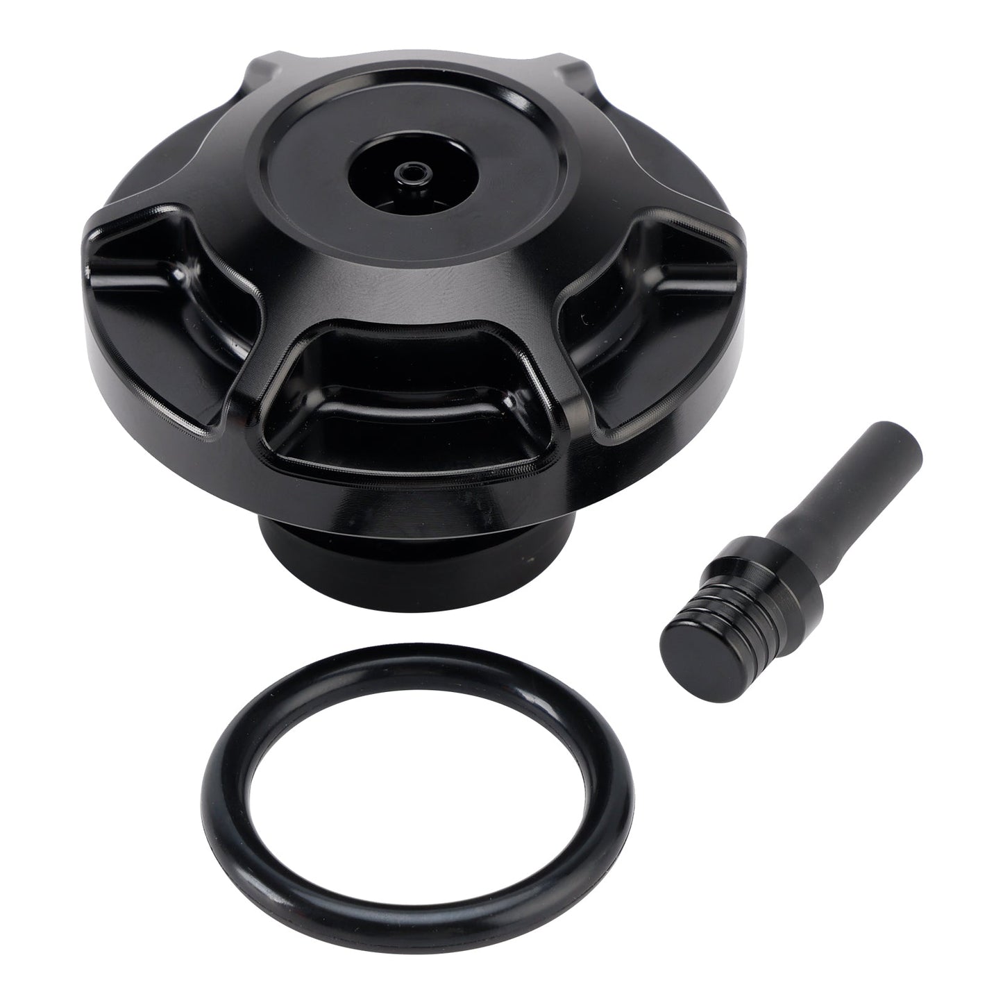 Tappo serbatoio benzina in alluminio con tubo di sfiato per Softail Low Rider S ST Touring