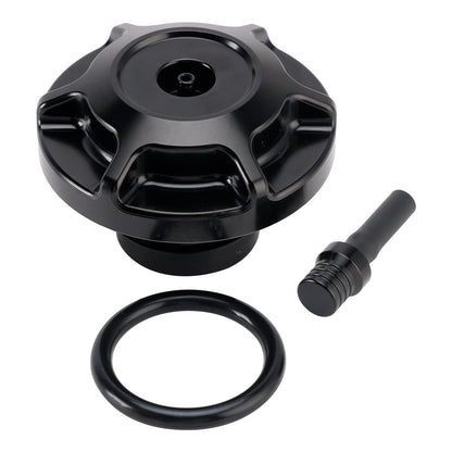 Tappo serbatoio benzina in alluminio con tubo di sfiato per Softail Low Rider S ST Touring