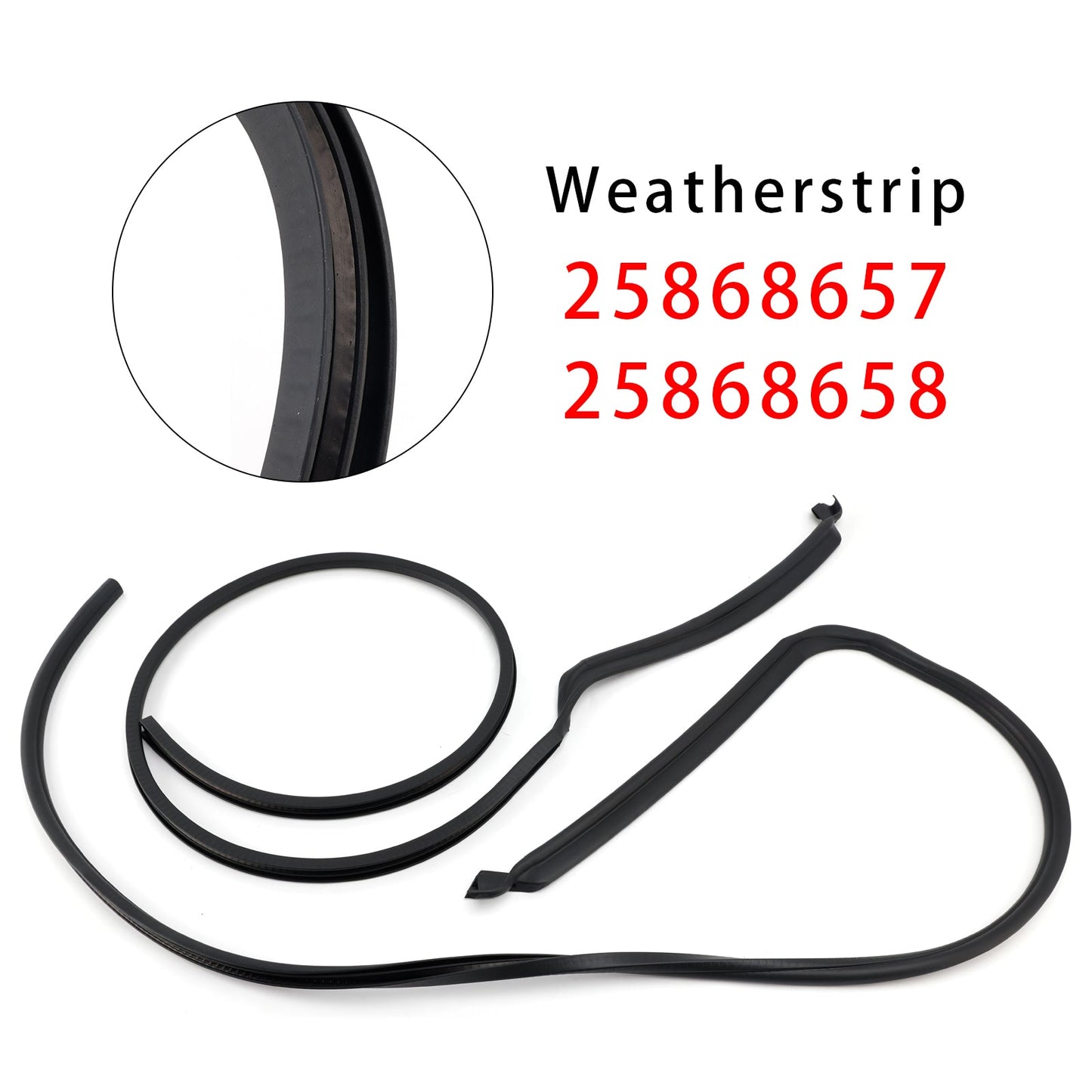 Guarnizione porta sinistra+destra Hummer H2 2003-2009 25868657 25868658