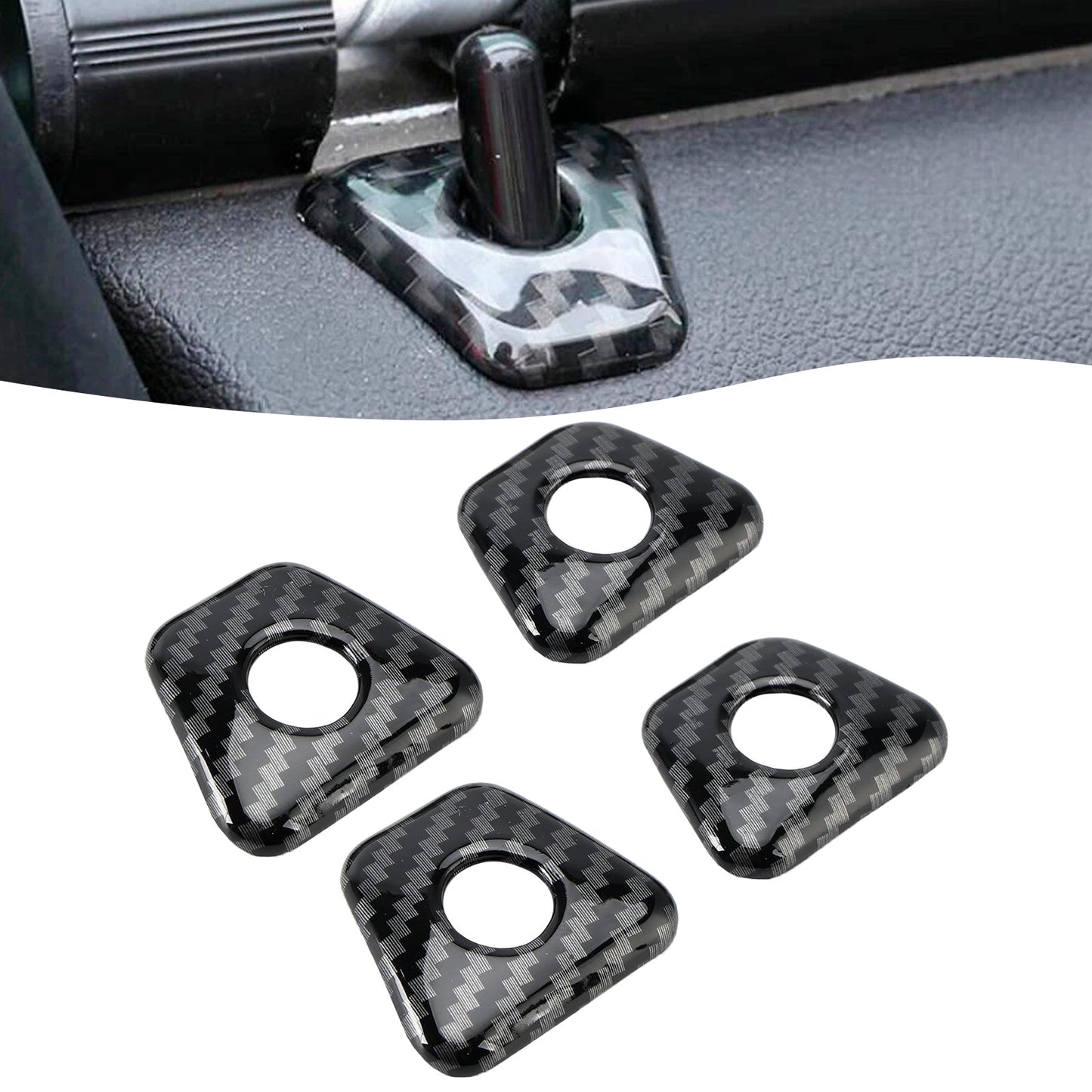 Cornice di bloccaggio del bullone interno della portiera in fibra di carbonio per BMW Serie 5 G30 2018-2022