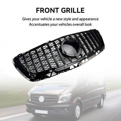 Per Mercedes Benz Sprinter W906 2014-2018 Griglia per paraurti anteriore nera