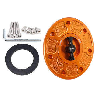 Tappo serbatoio carburante senza chiave CNC arancione per Duk 790 890 2018 2019 2021