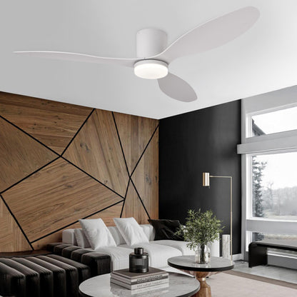 Dimmable LED  DC Motor 42” Profile Ceiling Fans with Lights Remote/App Control