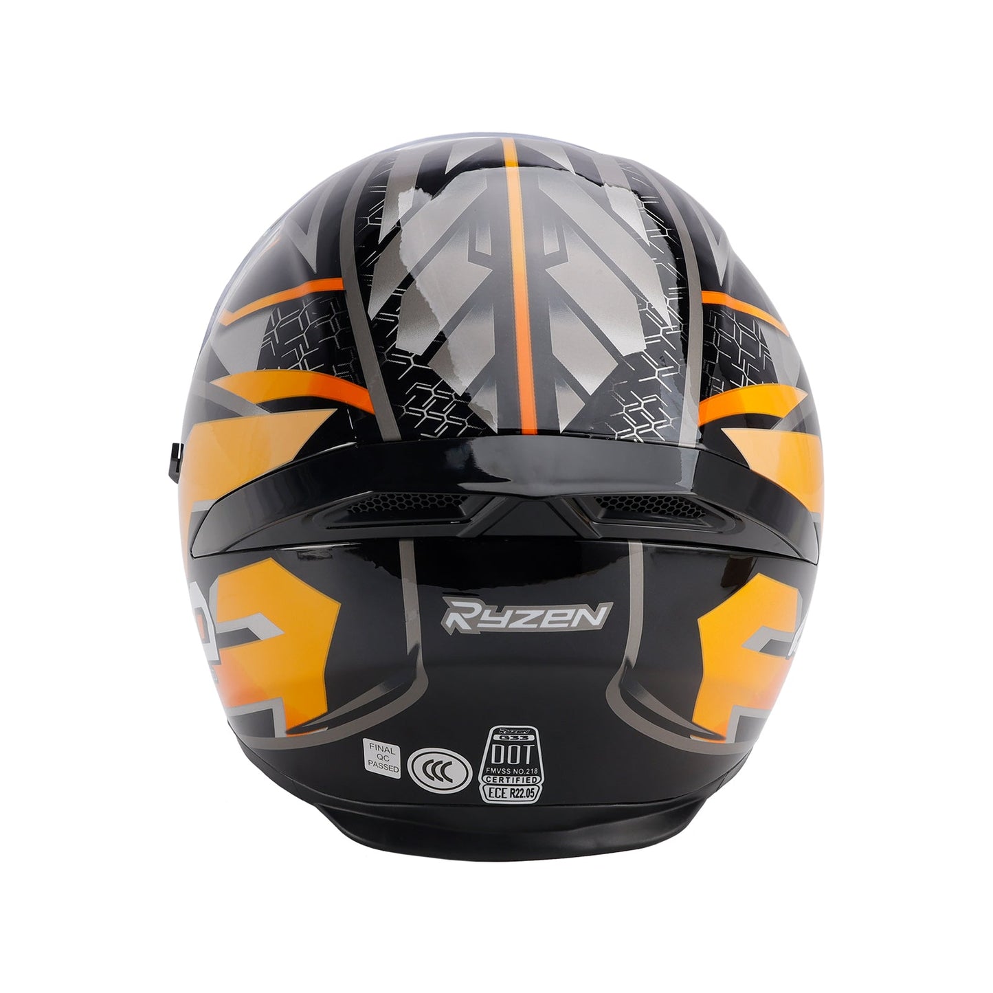 Casco da moto DOT per adulti Street Integrale Arancione