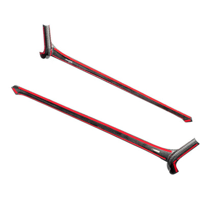 Cornice di finitura per bocchetta d'aria laterale anteriore in fibra di carbonio per Mercedes-Benz Classe G G63 G550 (modelli dal 2025 in poi).