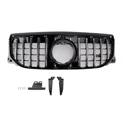 Griglia paraurti anteriore cromata e nera per Mercedes Benz GLB X247 GLB200 GLB250 (modelli dal 2024 in poi).