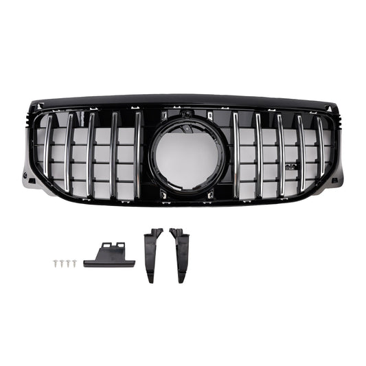 Griglia paraurti anteriore cromata e nera per Mercedes Benz GLB X247 GLB200 GLB250 (modelli dal 2024 in poi).
