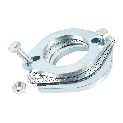 2 flange in acciaio da 2,5"" pollici 64 mm per flangia di giunzione per riparazione di tubi di scarico e bulloni