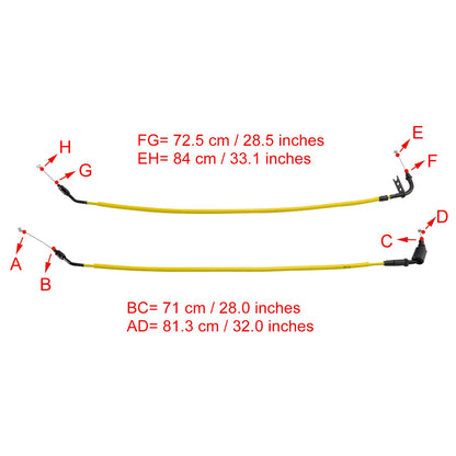 Cavo acceleratore giallo Suzuki GSXR600 GSXR750 2011-2023