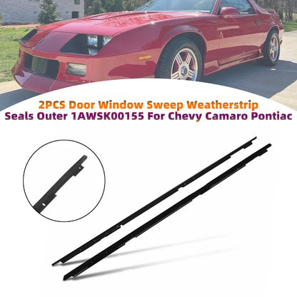 1991-1992 Per Pontiac Firebird Guarnizioni esterne per finestrini e portiere, 2 pezzi 1AWSK00155