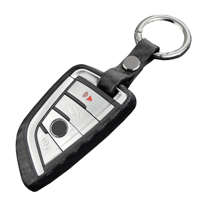 Custodia in similpelle e silicone per chiave auto con fibbia per BMW