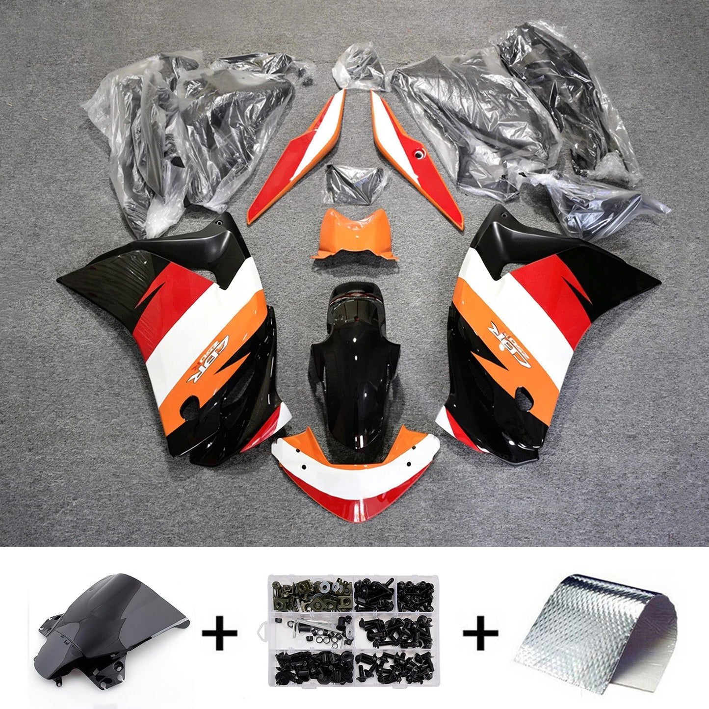 Kit di carene in plastica ABS stampate a iniezione per Honda CBR250R 2011-2015