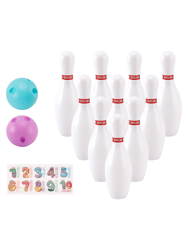 Set di palle da bowling luminose da 19 cm, giocattolo da gioco per feste per bambini, da interno e da esterno