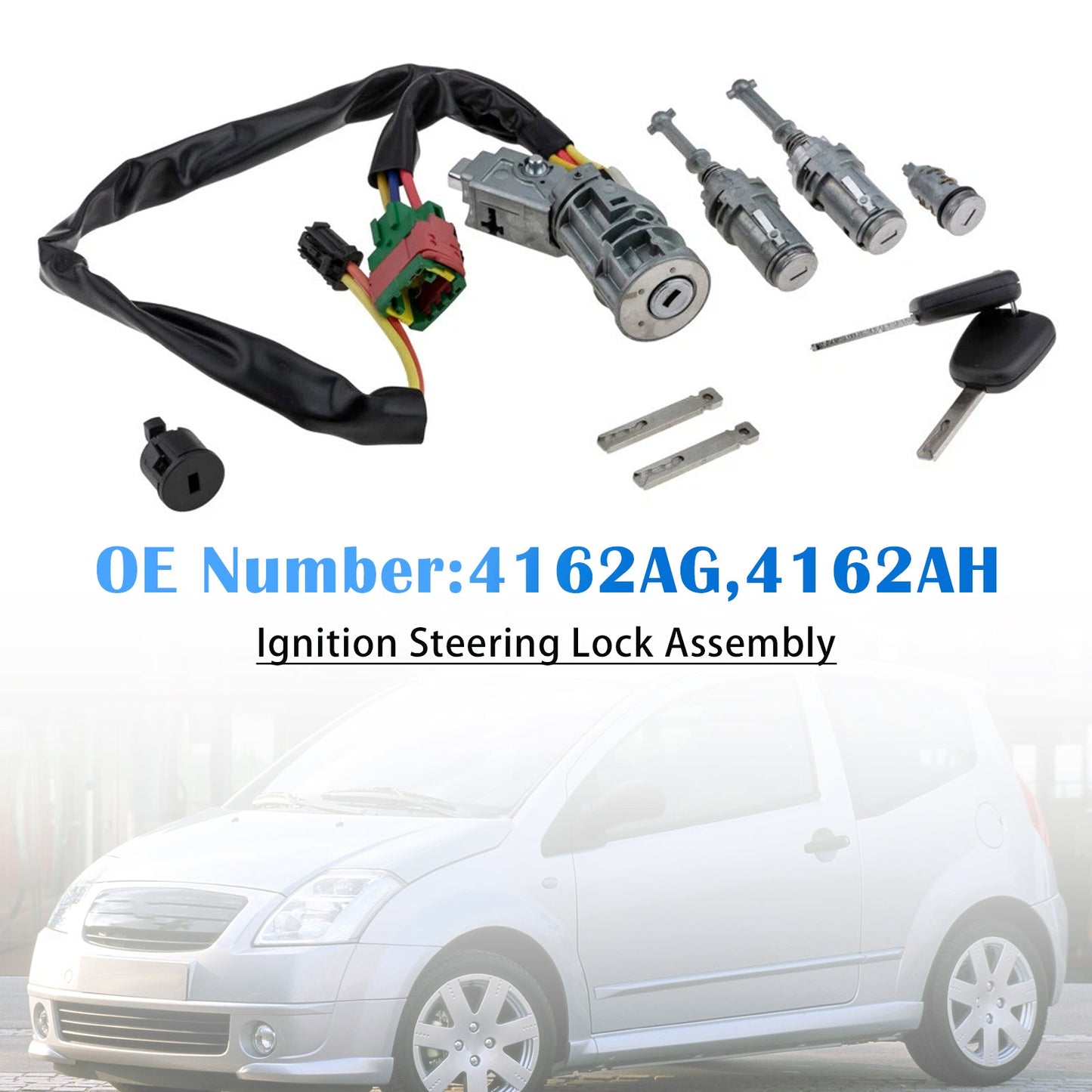 Gruppo bloccasterzo accensione Citroen C2 2003-on 4162AG