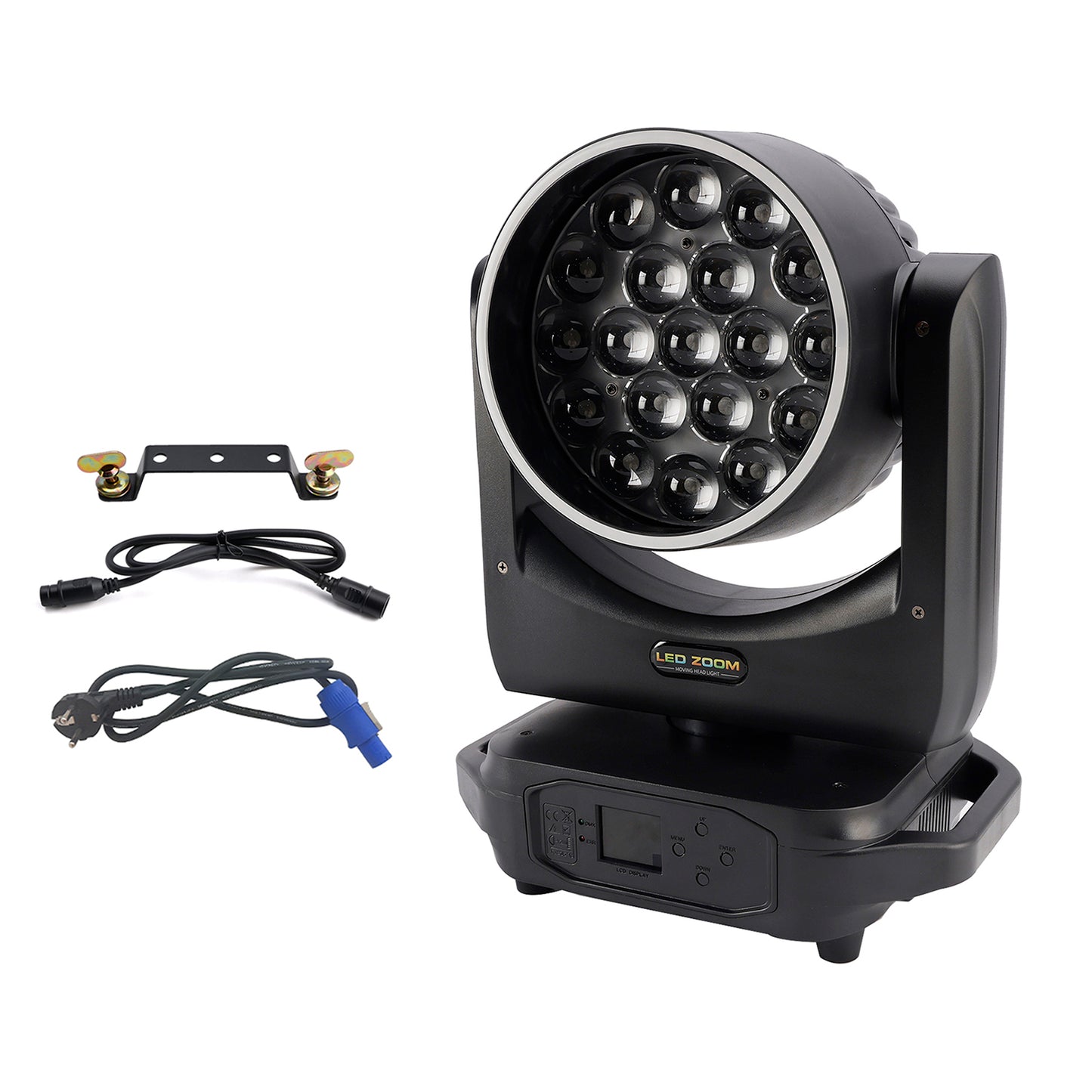 19X20W LED Zoom Testa Mobile Luce Palco RGBW DMX Fascio Wash Illuminazione DJ