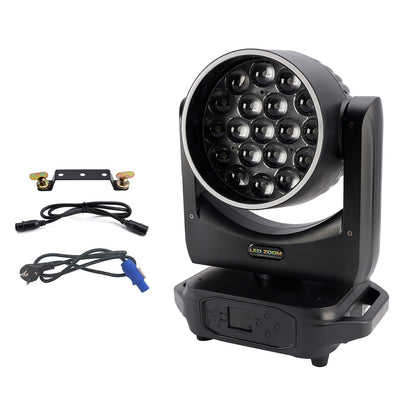 19X20W LED Zoom Testa Mobile Luce Palco RGBW DMX Fascio Wash Illuminazione DJ
